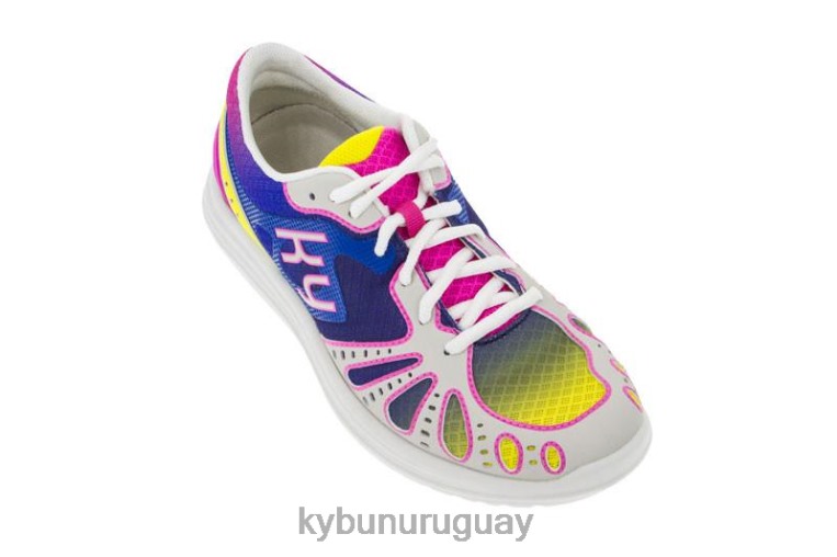 zapatos kybun cirro dxb azul-amarillo mujer F4L0847 - kybun Zapatos